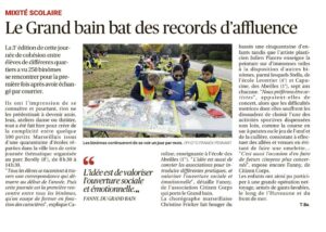 article presse La Provence Le grand bain